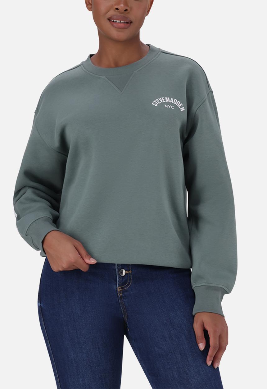 Steve Madden - Amelia oversized crew neck - sage green