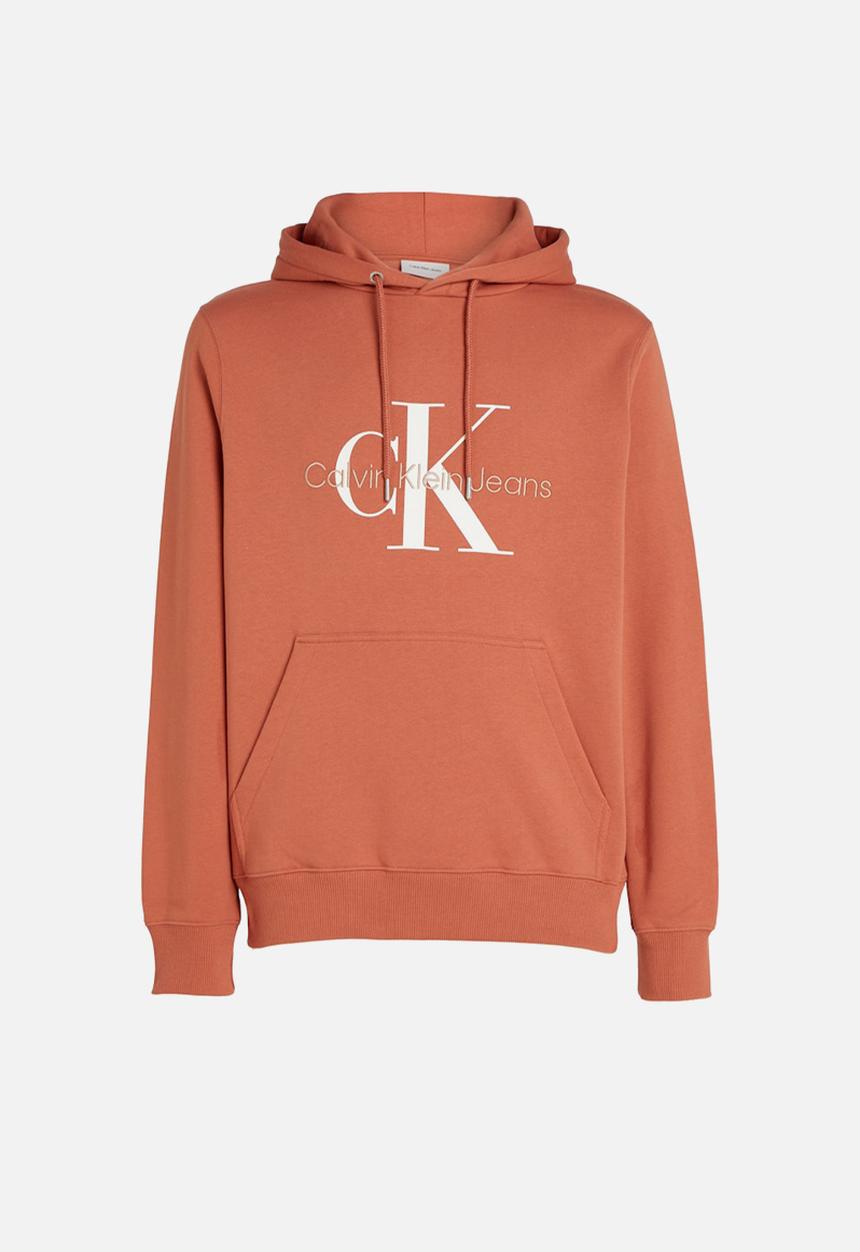 Calvin Klein - SEASONAL MONOLOGO REGULAR HOODIE - ARAGON