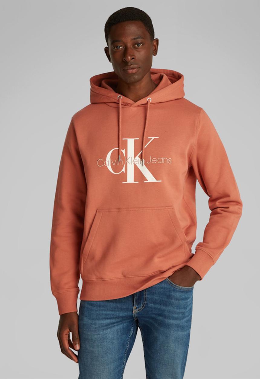 Calvin Klein - SEASONAL MONOLOGO REGULAR HOODIE - ARAGON