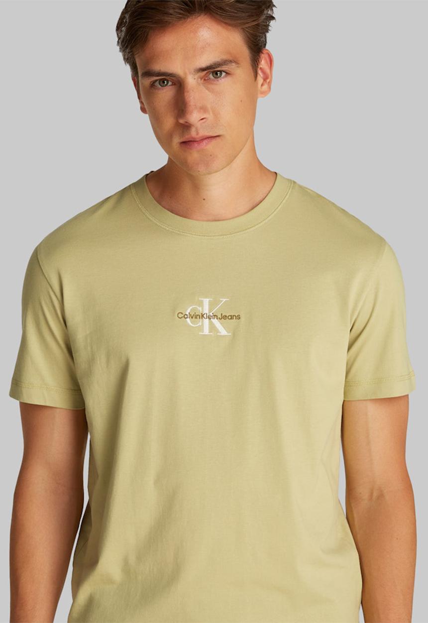 Calvin Klein - MONOLOGO TEE - LEEK GREEN