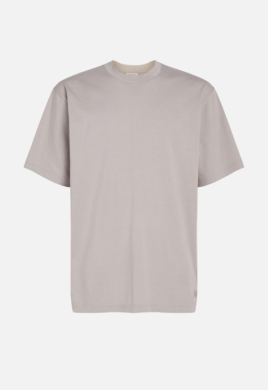 Calvin Klein - WOVEN LABEL RELAXED TEE - ATMOSPHERE