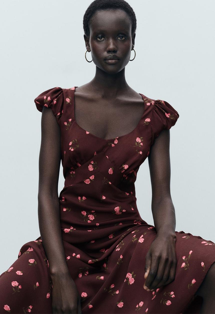MANGO - Dress Cupid - Brown