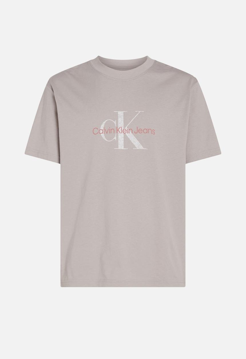 Calvin Klein - TEXTURED MONOLOGO TEE - ATMOSPHERE