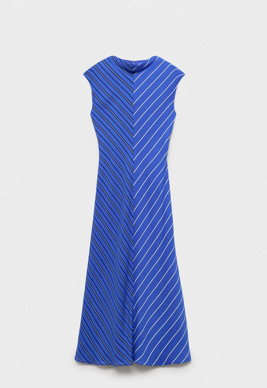 MANGO - Dress Noely - Medium Blue
