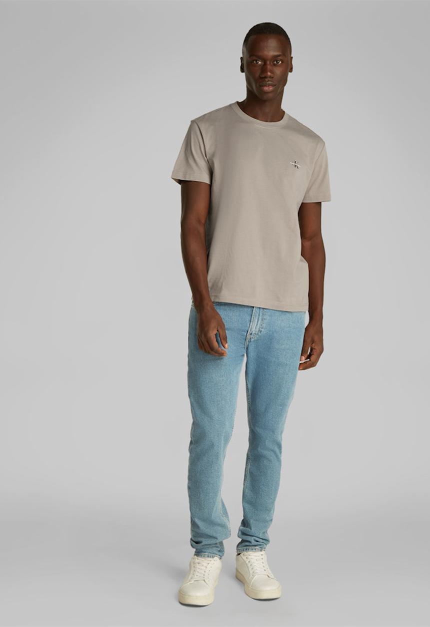 Calvin Klein - 2 Pack Monologo T-Shirt - Rock Ridge/Bright White