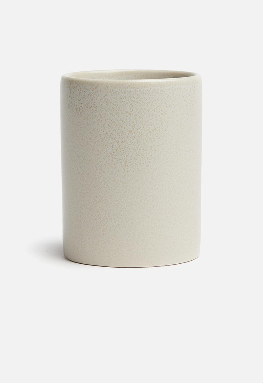 H&M - Stoneware toothbrush mug - beige