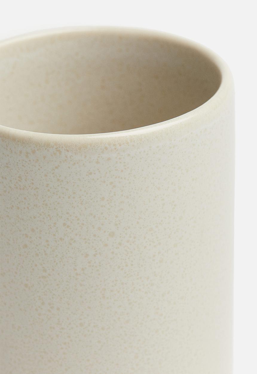 H&M - Stoneware toothbrush mug - beige