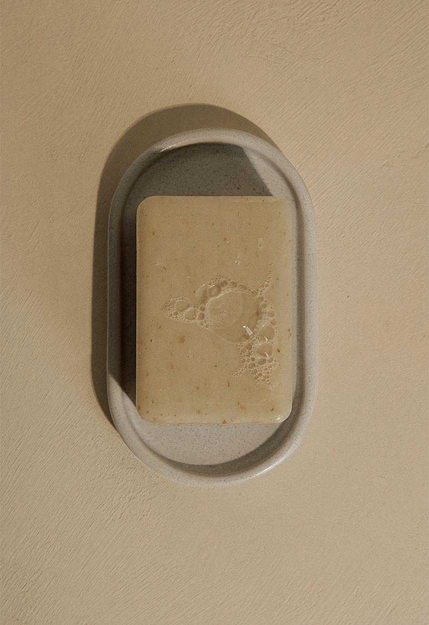 H&M - Stoneware tray - beige