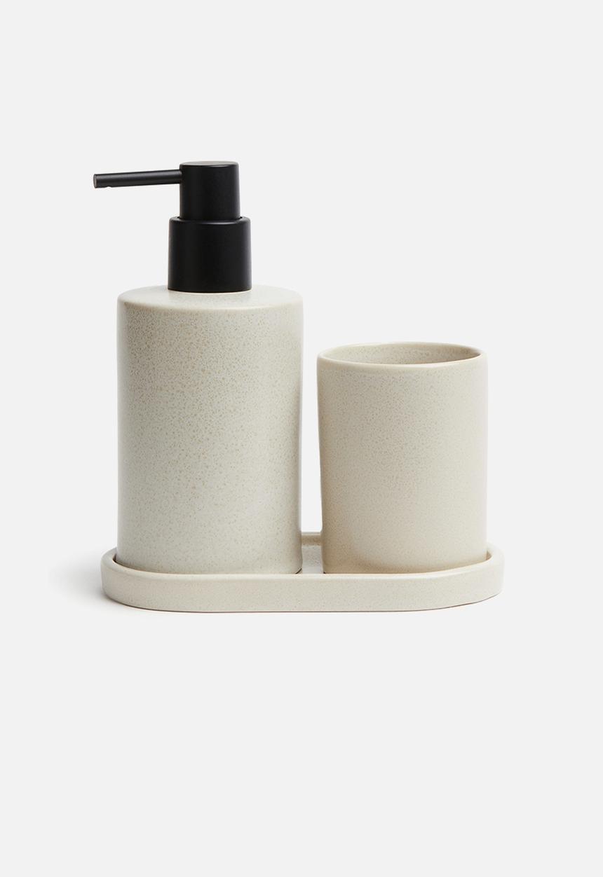 H&M - Stoneware tray - beige