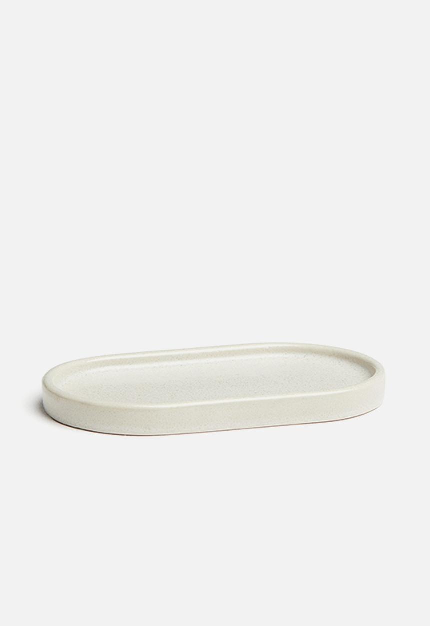 H&M - Stoneware tray - beige