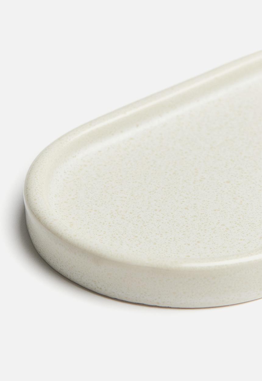 H&M - Stoneware tray - beige