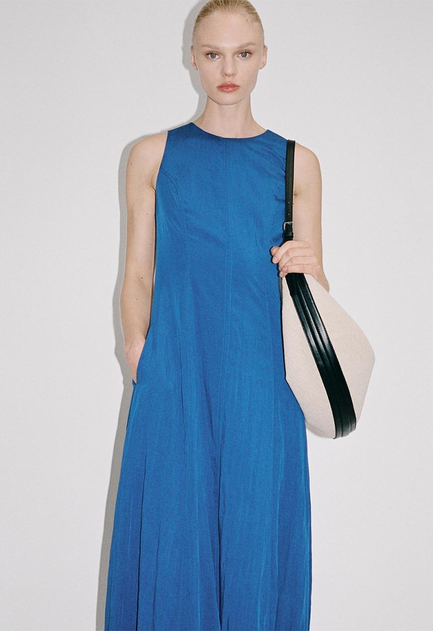 MANGO - Dress Pumpkin - Medium Blue