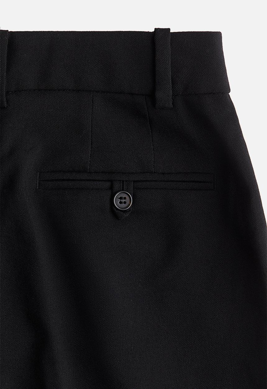 H&M - Tapered tailored trousers - black
