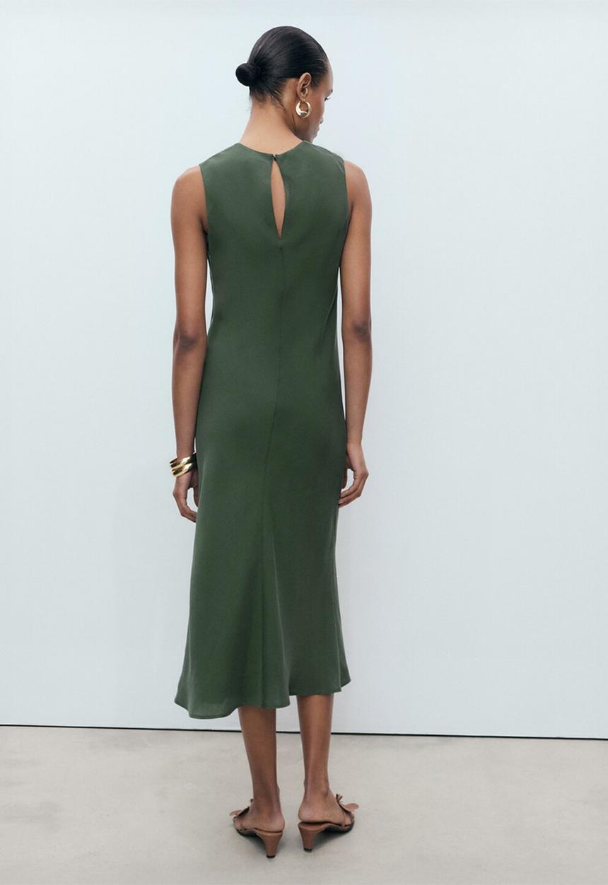 MANGO - Dress Cava - Green