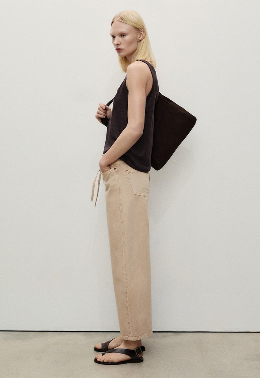 MANGO - Jeans Kika - Light Pastel Brown