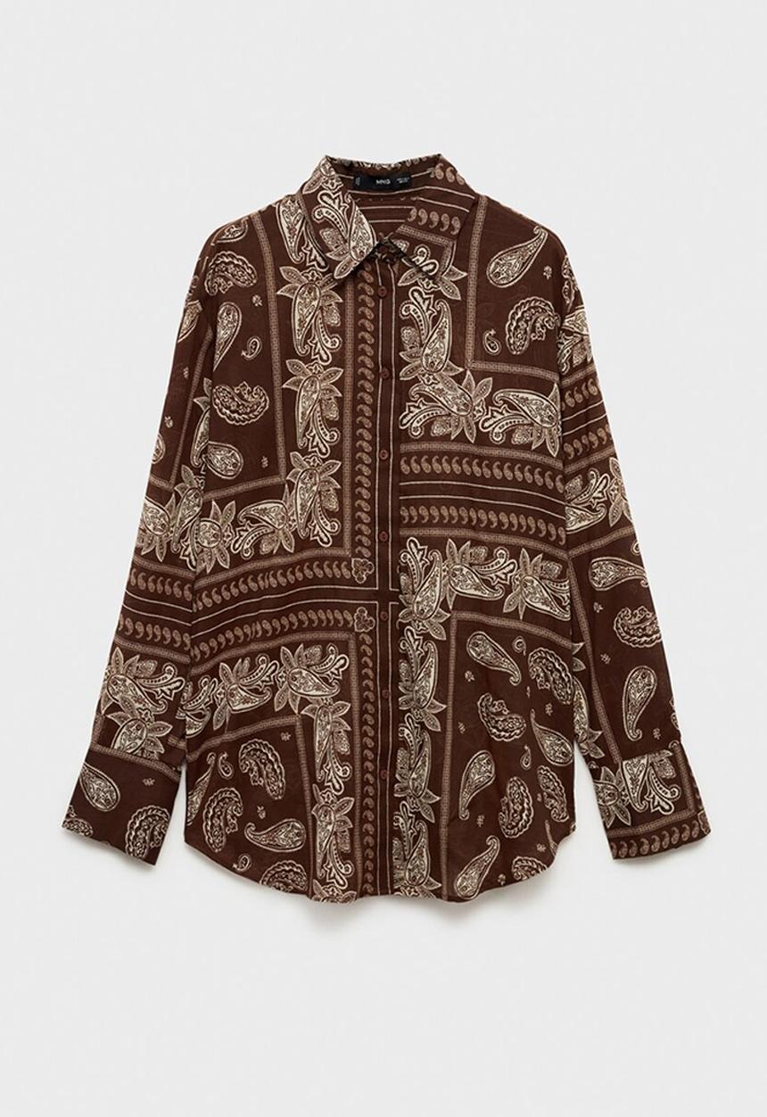 MANGO - Shirt Julia - Brown