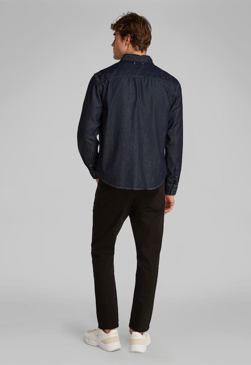 Calvin Klein - REGULAR DENIM SHIRT - DENIM DARK