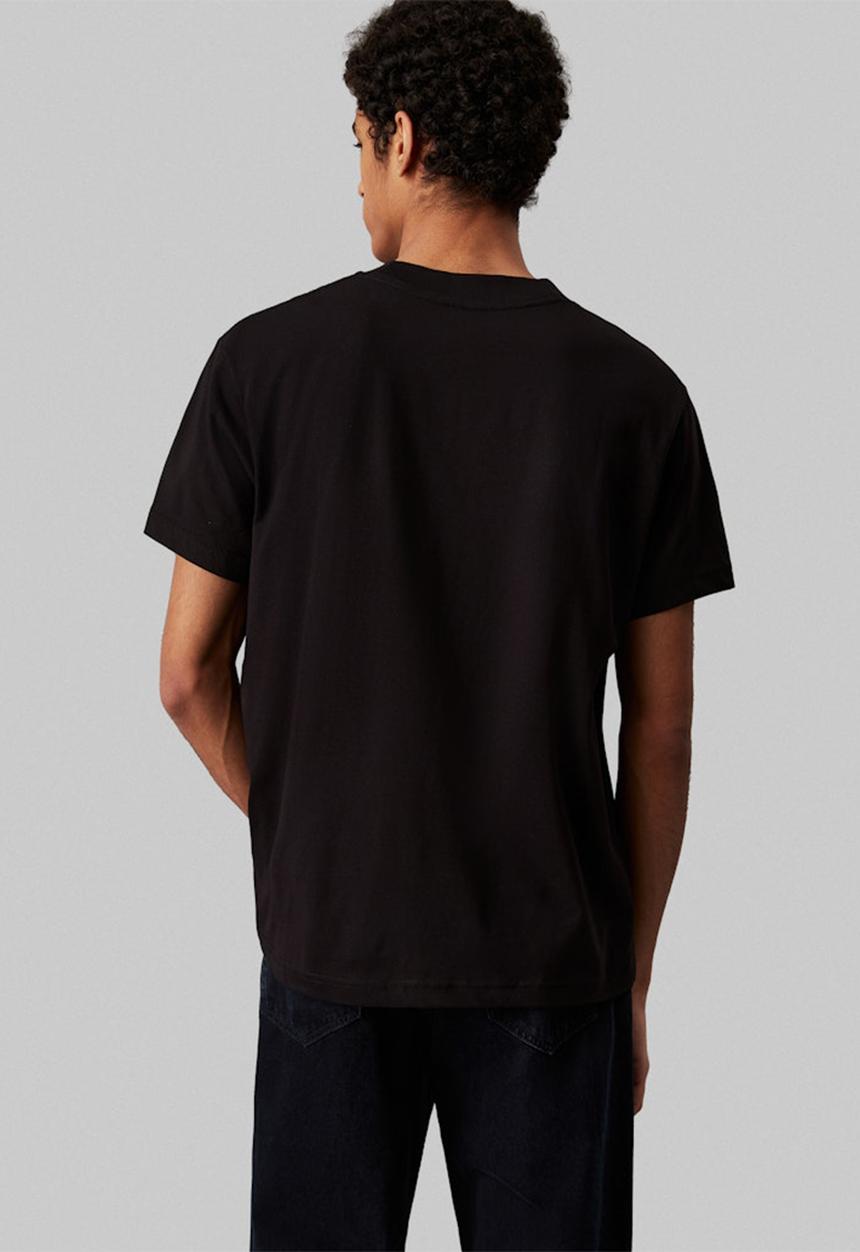 Calvin Klein - TEXTURED MONOLOGO TEE - Ck Black