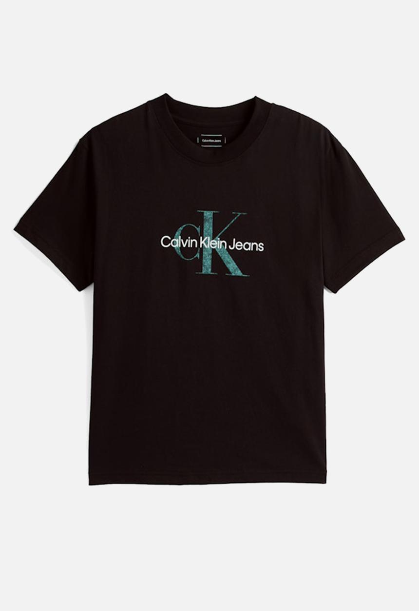 Calvin Klein - TEXTURED MONOLOGO TEE - Ck Black
