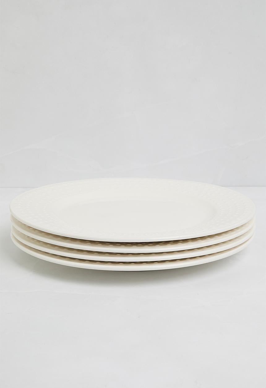 Sixth Floor - Dori dinner plate set of 4 - White