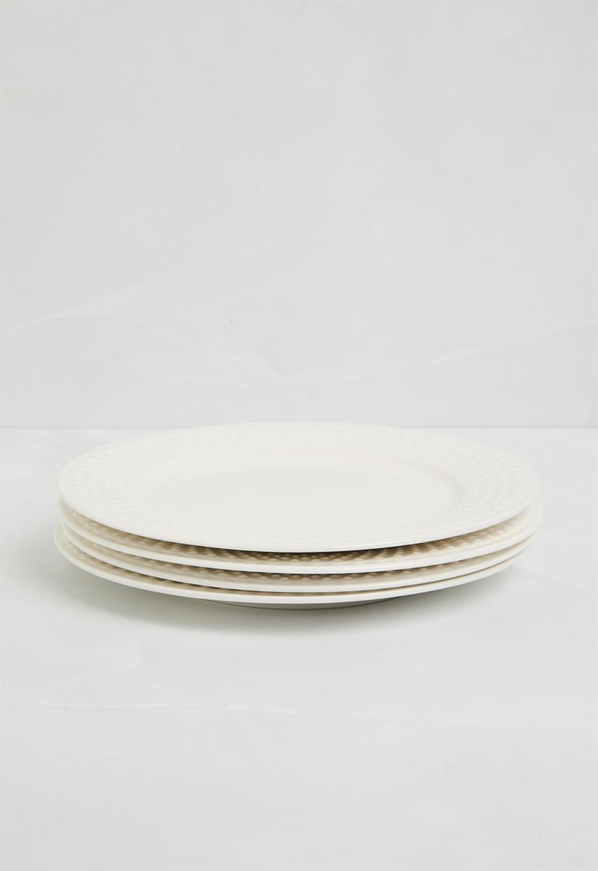 Sixth Floor - Dori side plate set of 4 - White
