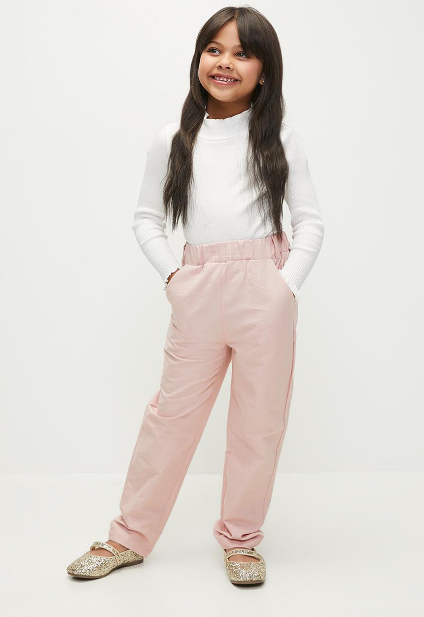 Pop Candy - Paperbag waist pants-pink