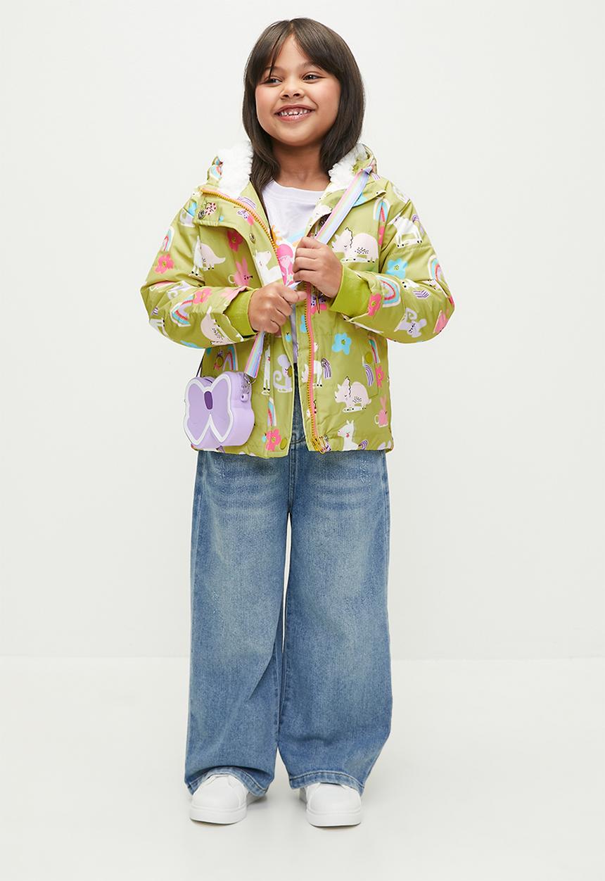 Pop Candy - Printed hooded jacket - green