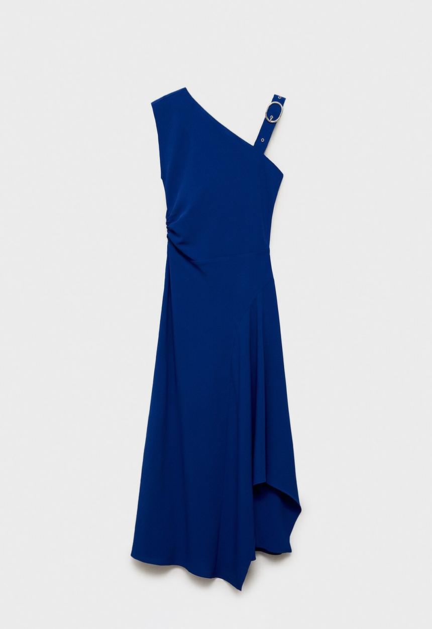 MANGO - Dress Electric - Medium Blue