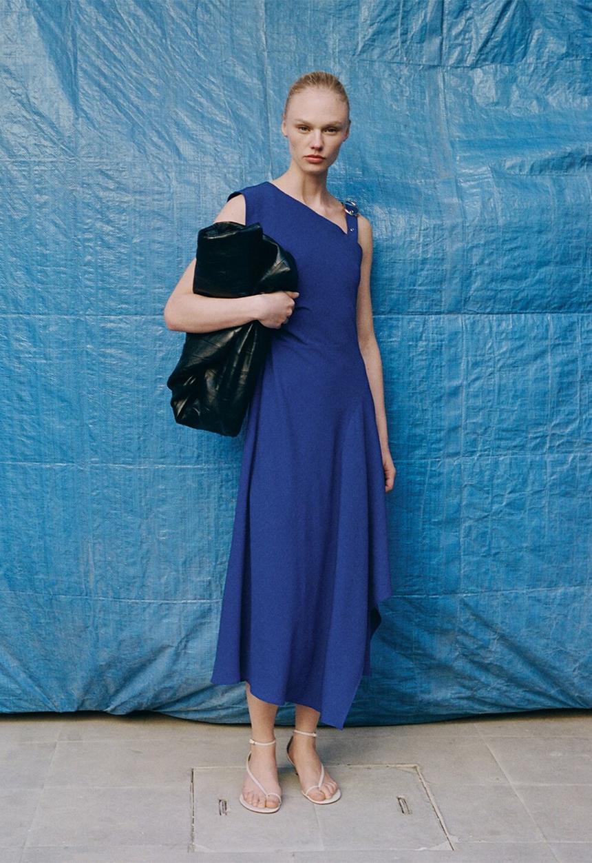 MANGO - Dress Electric - Medium Blue