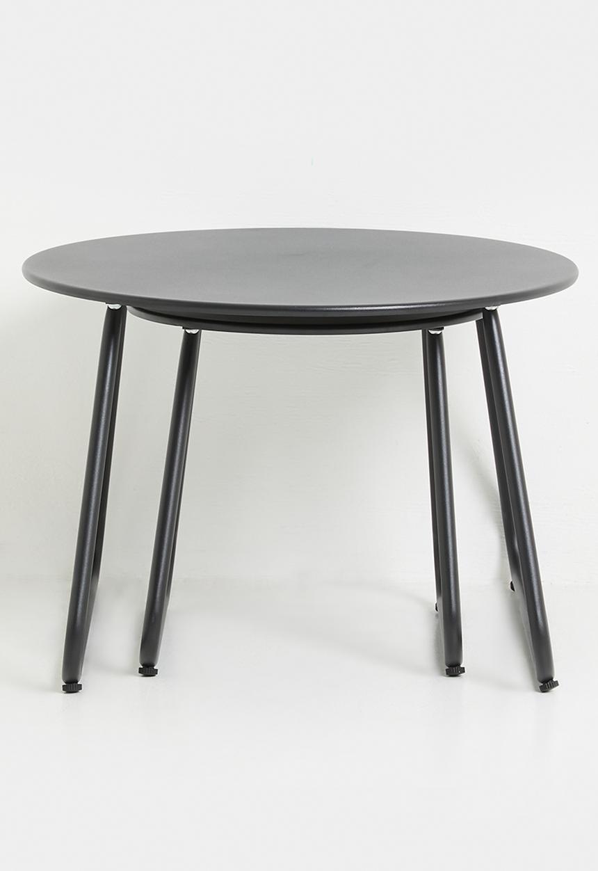 H&S - Side table set - 2 piece - black
