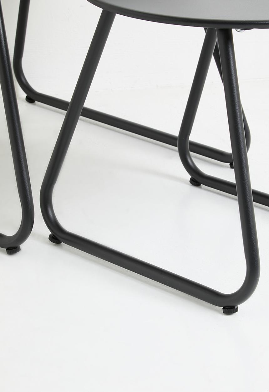 H&S - Side table set - 2 piece - black