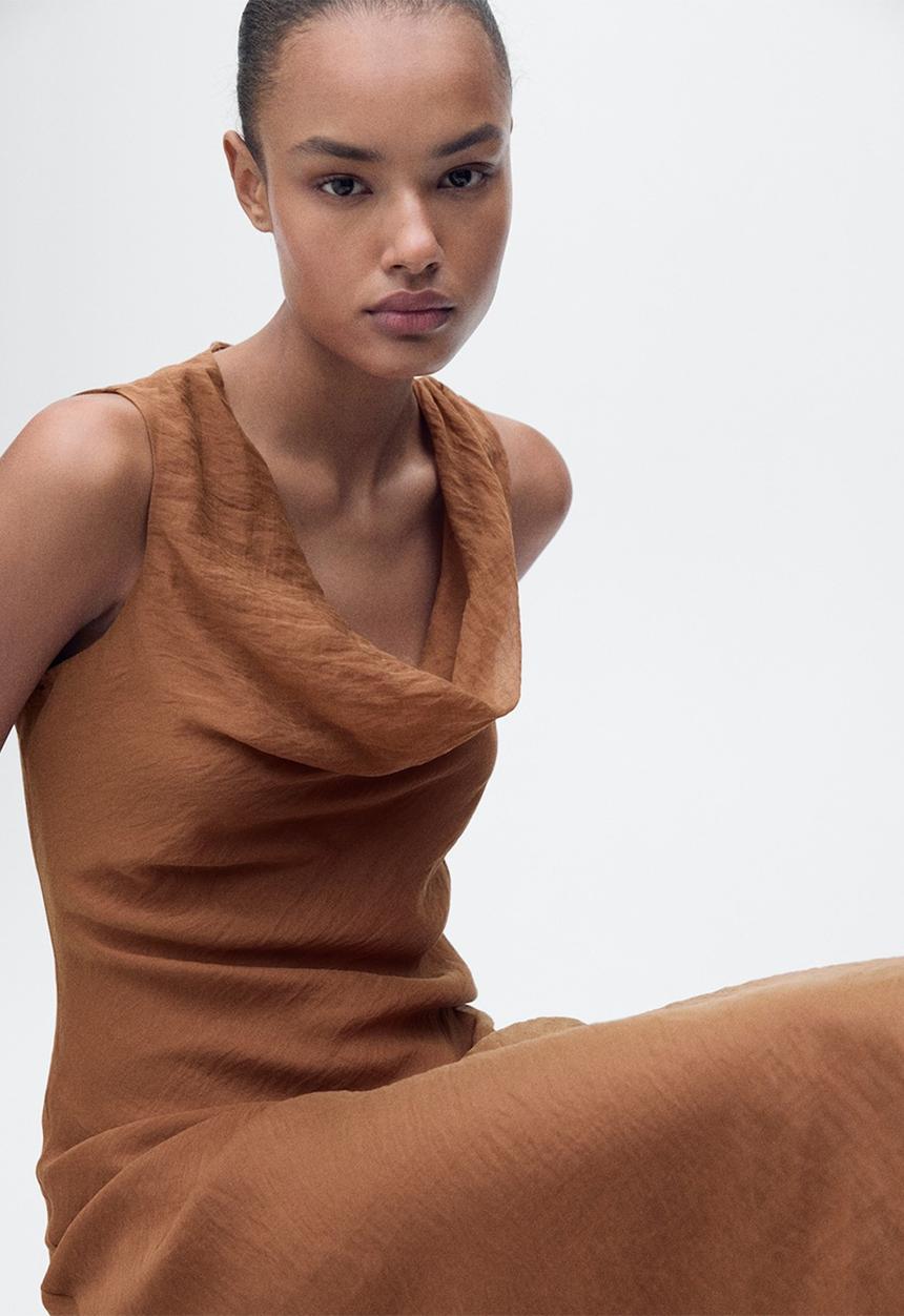 MANGO - Dress Cleo - Brown