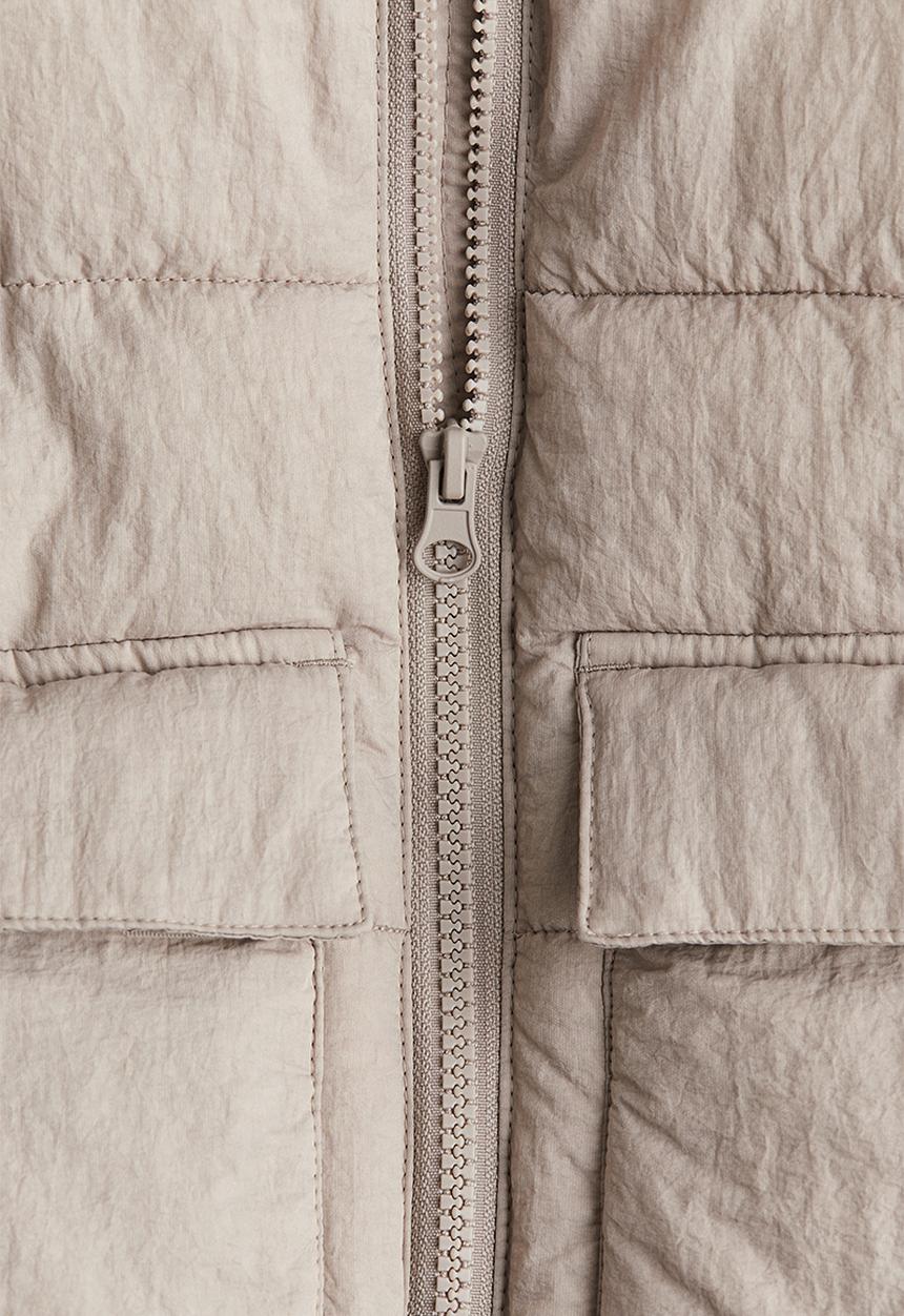 H&M - Puffer gilet - dusty beige