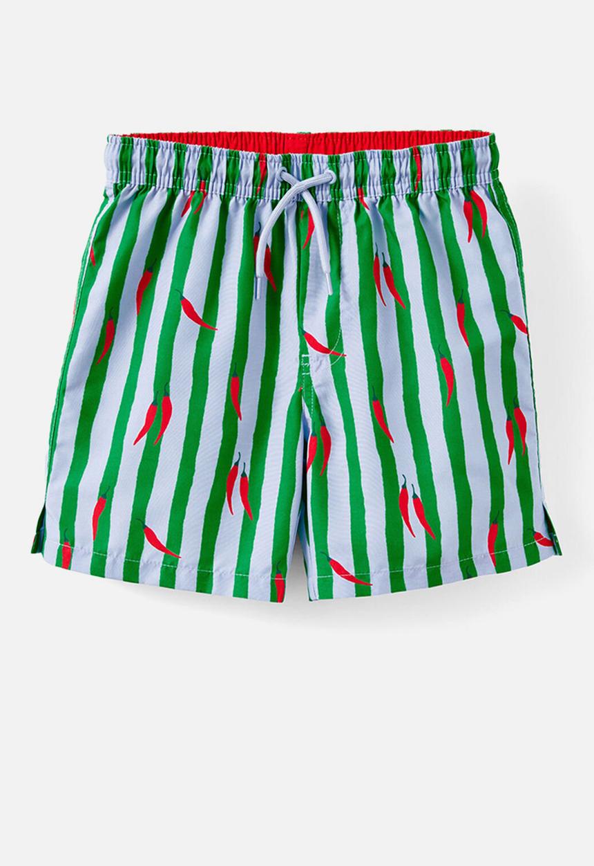 Cotton On - Bailey Board Short - Stripe/Chillies
