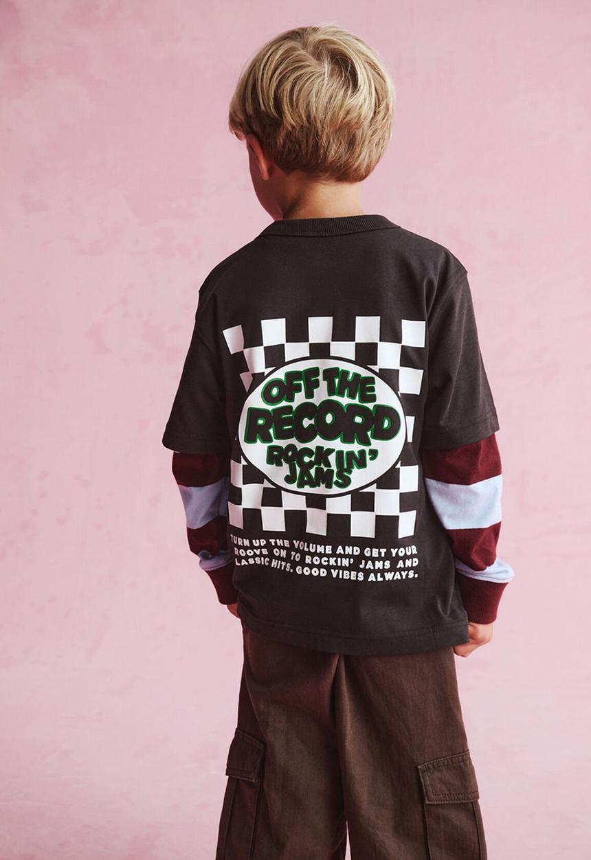 Cotton On - Jonny Short Sleeve Graphic Print Tee - Phantom Wash/Off The Record Rockin Jams