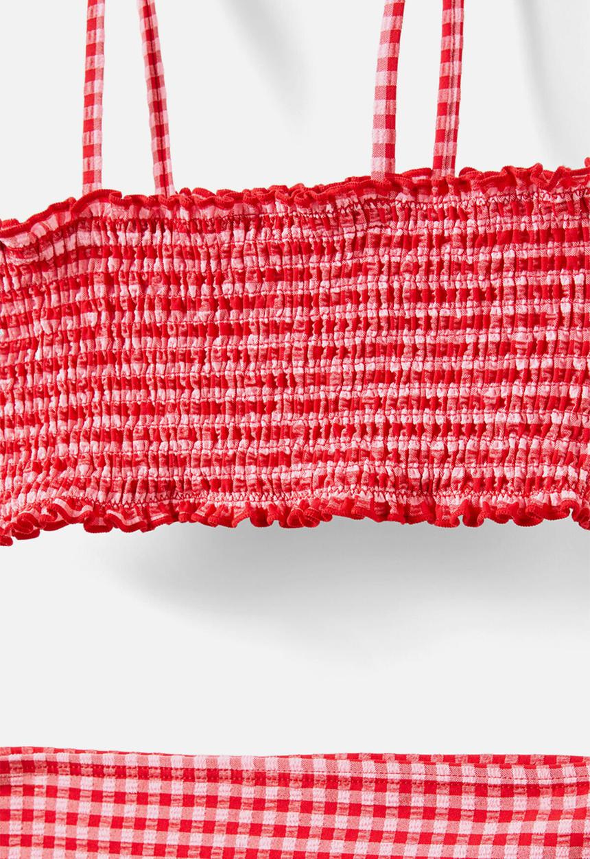 Cotton On - Elsie bikini - varsity red/pink gingham