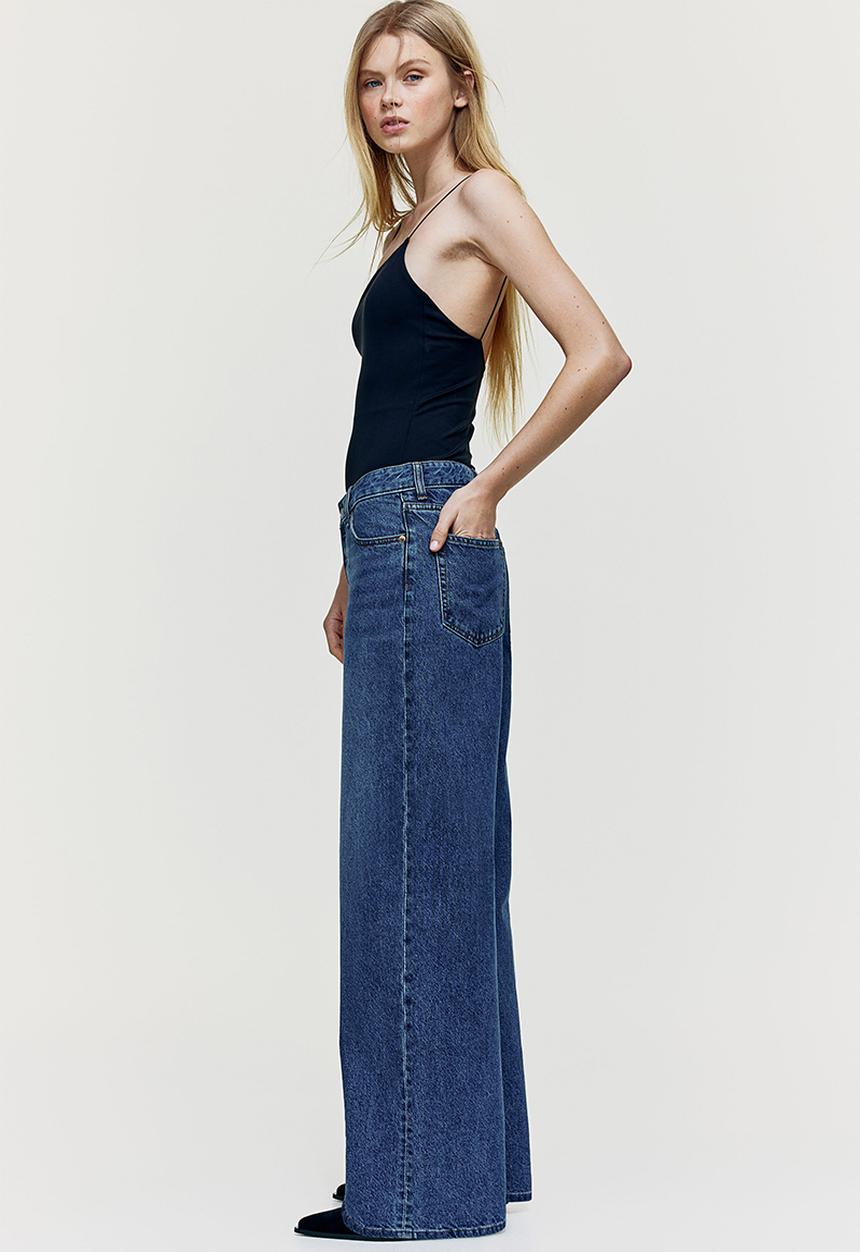 H&M - Wide jeans - dark denim blue