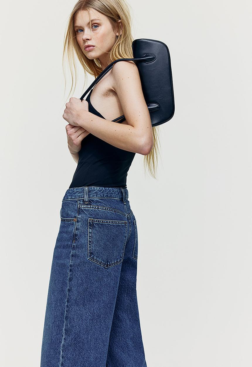 H&M - Wide jeans - dark denim blue