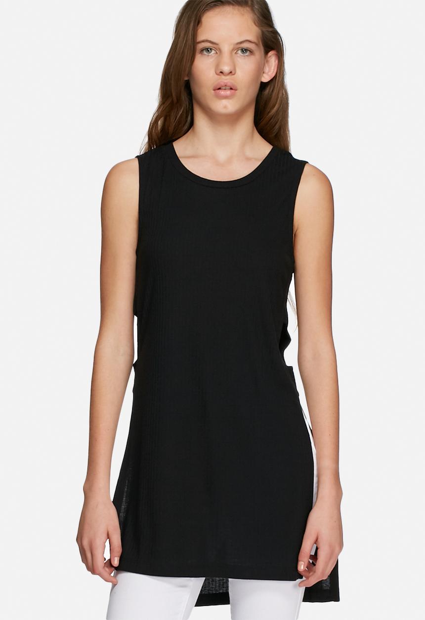 ONLY -  Rie slit long tee