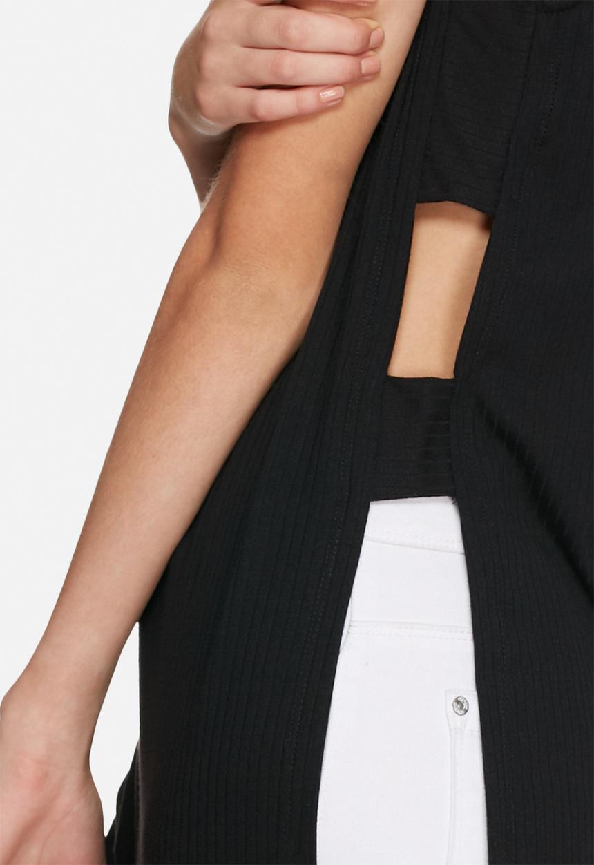 ONLY -  Rie slit long tee
