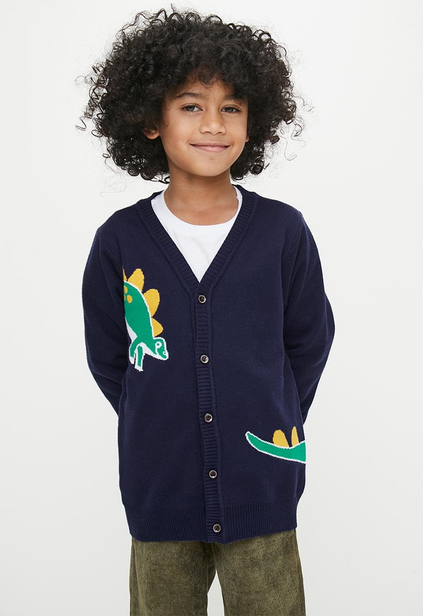 Pop Candy - Printed cardigan - navy blue