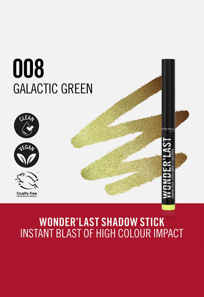 Rimmel - Wonderlast Shadow Stick - 008 Galactic Green