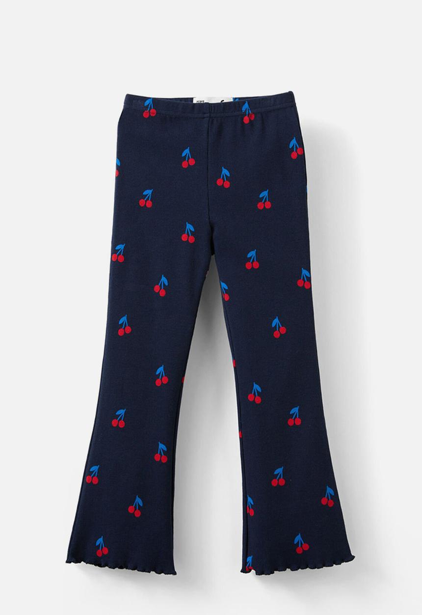 Cotton On - Francine flare pant - squid ink/cherries