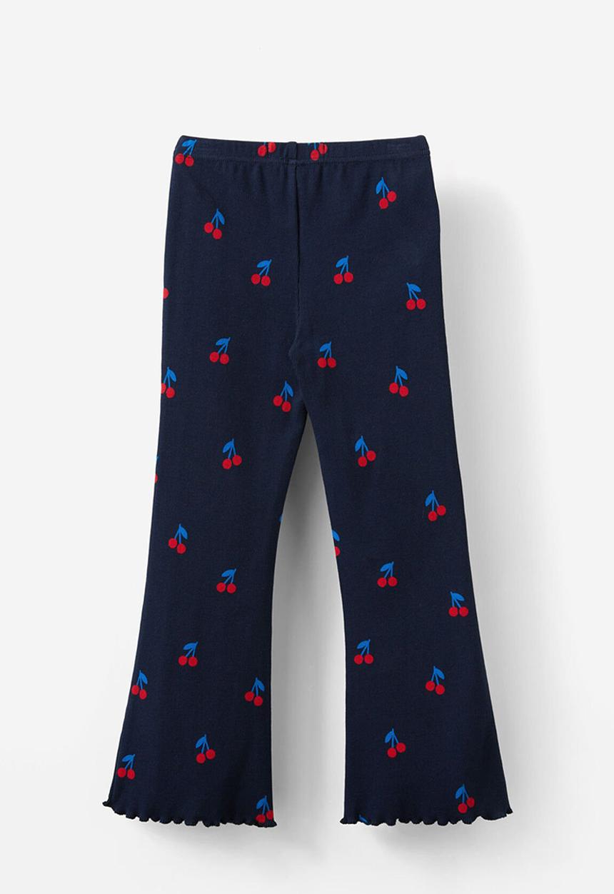 Cotton On - Francine flare pant - squid ink/cherries
