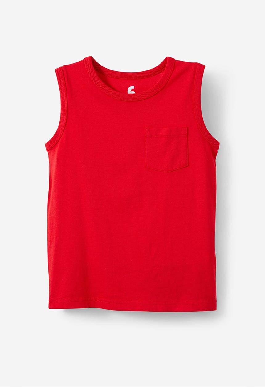 Cotton On - The Essential Tank - Varsity Red Wash