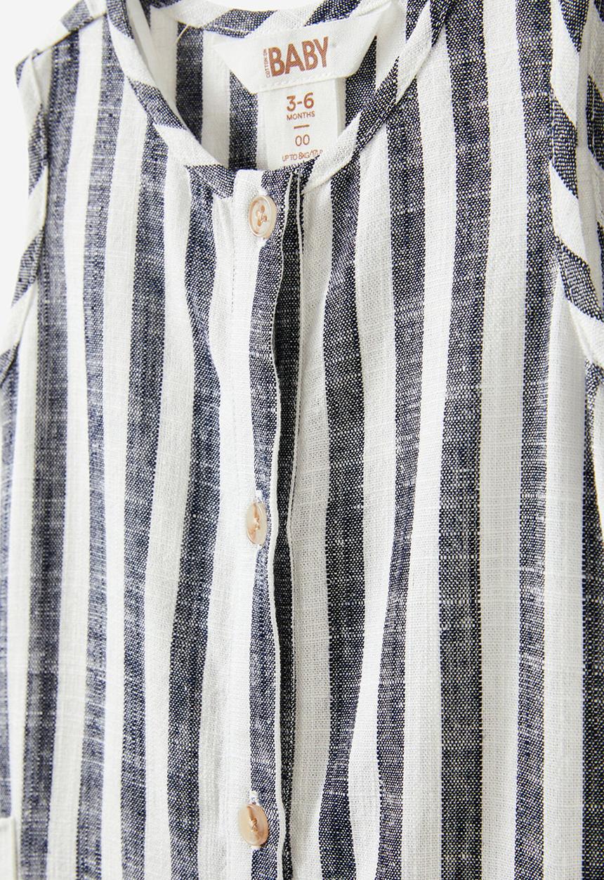Cotton On - Jacob sleeveless playsuit - navy ink/bold stripe