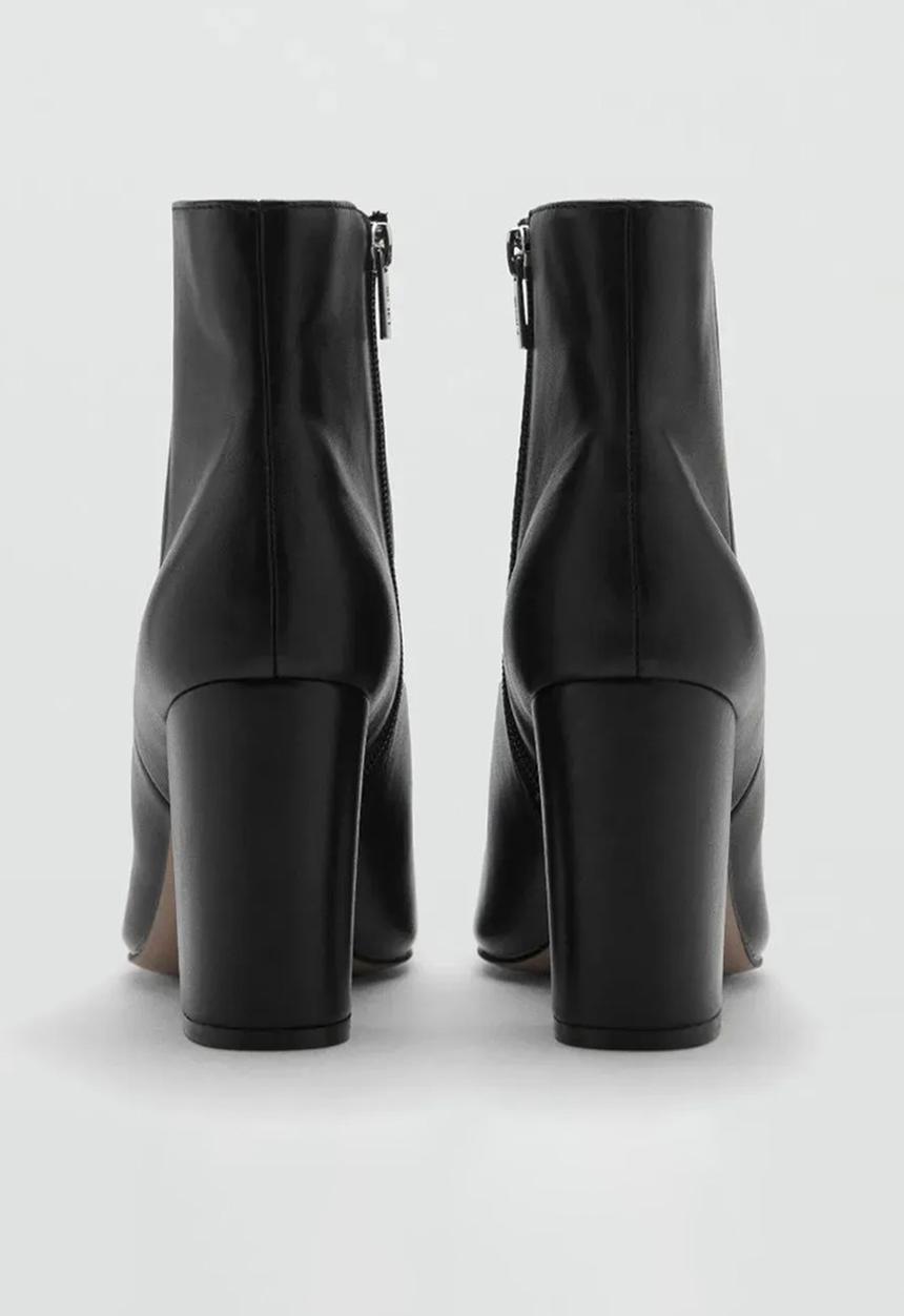 MANGO - Brun ankle boot - black