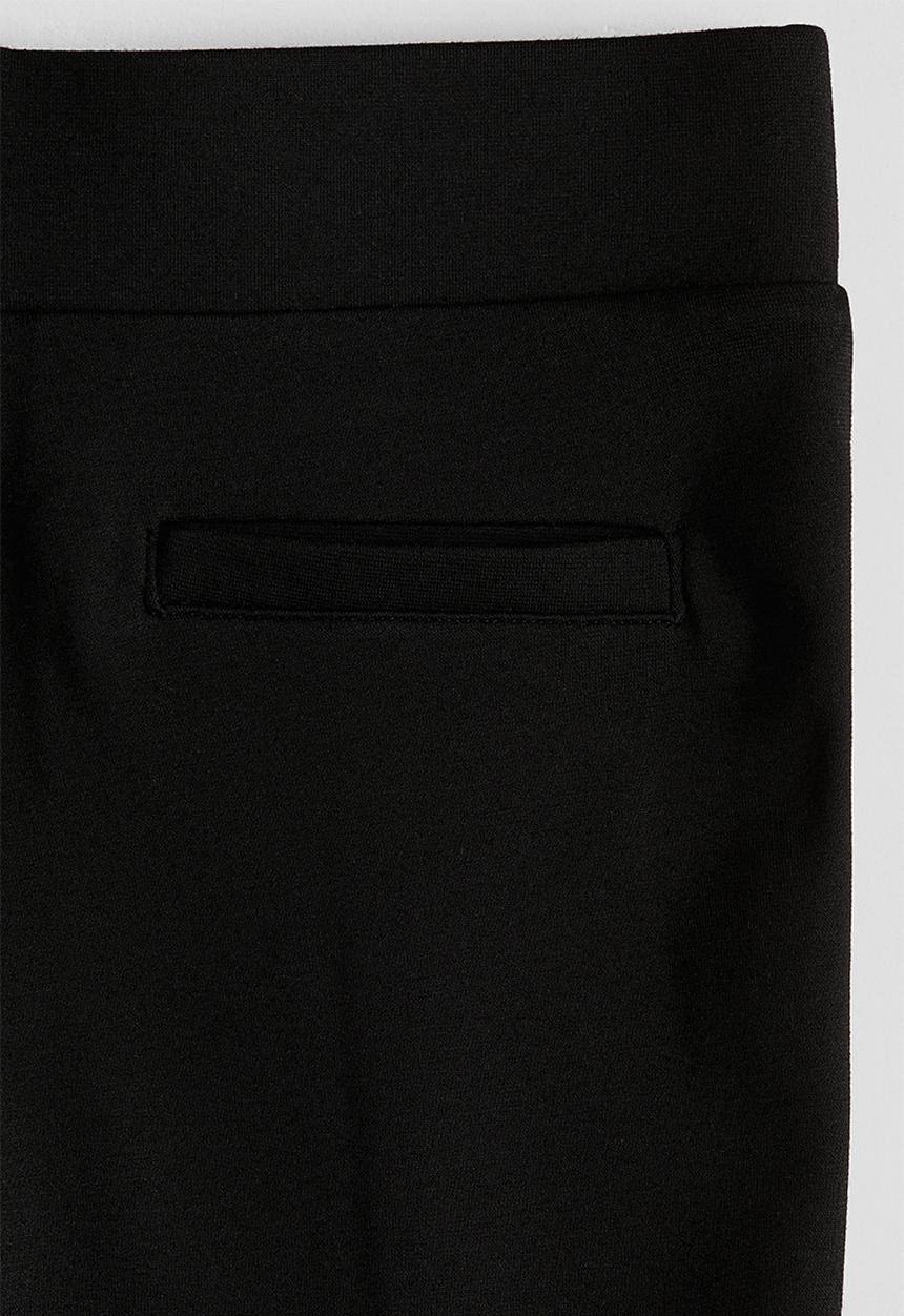 H&M - Flared jersey trousers - black