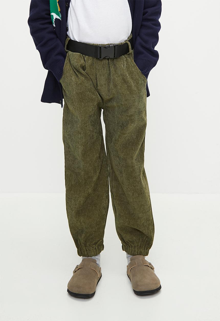 Pop Candy - Corduroy pants - olive green