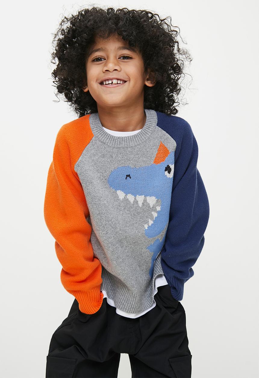 Pop Candy - Colour block reglan sweater - multi